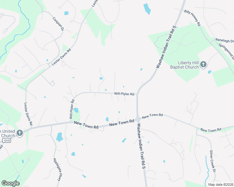 map of restaurants, bars, coffee shops, grocery stores, and more near 5886 Will Plyler Road in Waxhaw