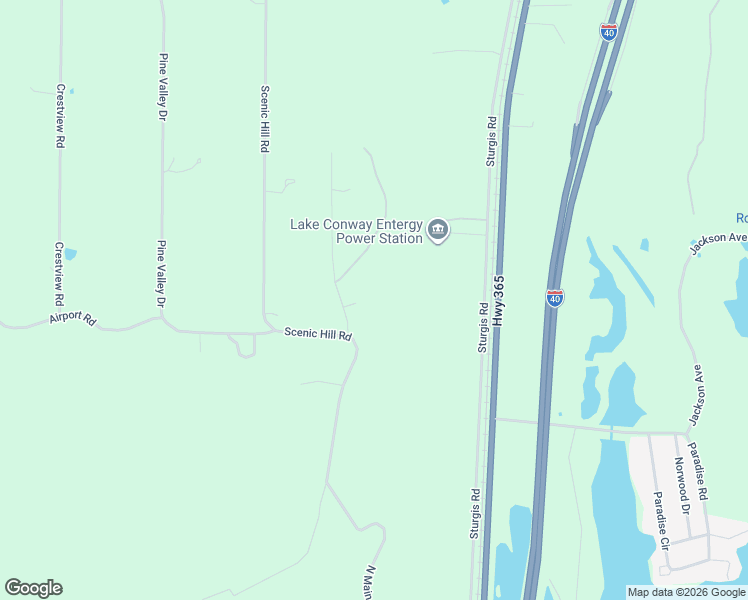 map of restaurants, bars, coffee shops, grocery stores, and more near 7 Pine Mountain Court in Conway