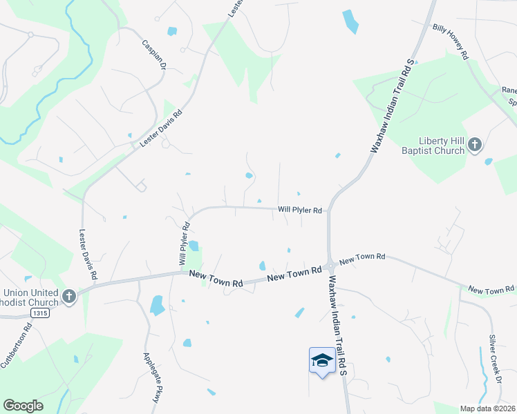 map of restaurants, bars, coffee shops, grocery stores, and more near 5886-5916 Will Plyler Rd in Waxhaw