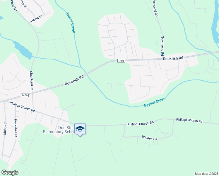 map of restaurants, bars, coffee shops, grocery stores, and more near 134 Boulder Court in Raeford