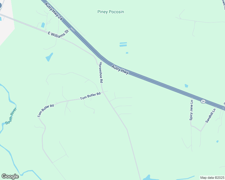 map of restaurants, bars, coffee shops, grocery stores, and more near 55 Singletree Lane in Autryville
