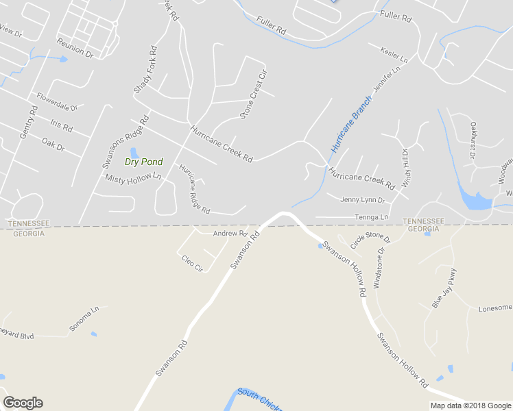 map of restaurants, bars, coffee shops, grocery stores, and more near 8928 Hurricane Ridge Rd in Chattanooga