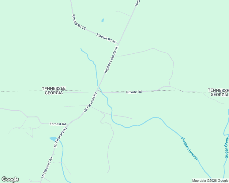 map of restaurants, bars, coffee shops, grocery stores, and more near Private Road in Cohutta