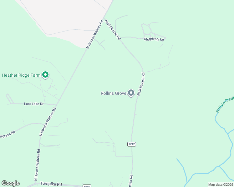 map of restaurants, bars, coffee shops, grocery stores, and more near 1592 Neill Sinclair Road in Raeford