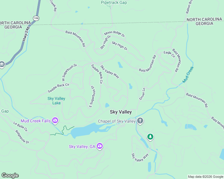 map of restaurants, bars, coffee shops, grocery stores, and more near 156 Big Bear Trail in Dillard