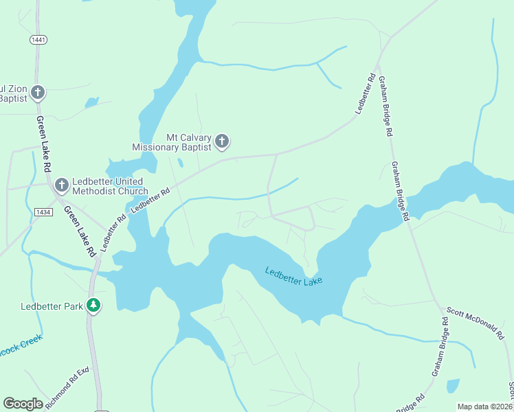 map of restaurants, bars, coffee shops, grocery stores, and more near 110 Ledbetter Bay Cove in Rockingham