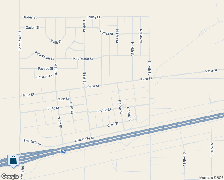 map of restaurants, bars, coffee shops, grocery stores, and more near 8664 North 12th Street in Holbrook