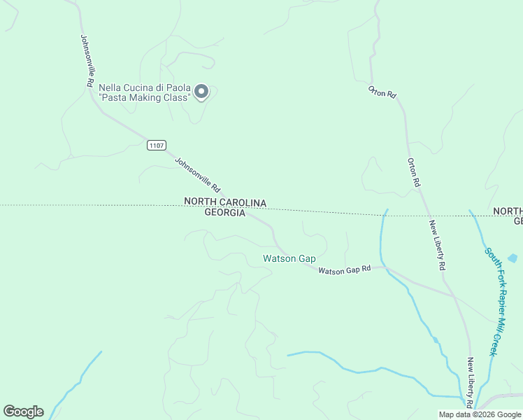 map of restaurants, bars, coffee shops, grocery stores, and more near 57 Watson Gap Road in Mineral Bluff