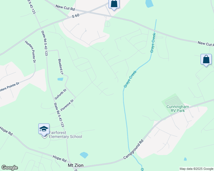 map of restaurants, bars, coffee shops, grocery stores, and more near 112 Hickory Park Court in Spartanburg