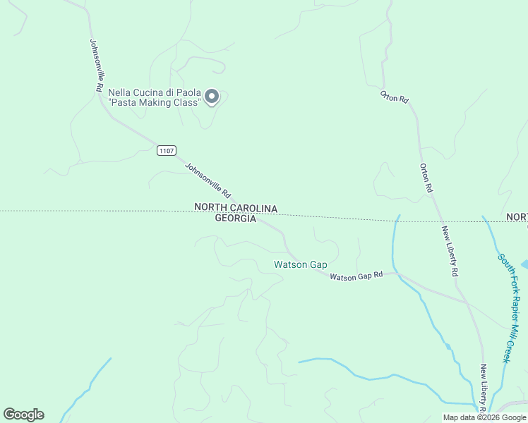 map of restaurants, bars, coffee shops, grocery stores, and more near 57 Watson Gap Road in Mineral Bluff
