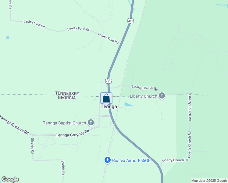 map of restaurants, bars, coffee shops, grocery stores, and more near 106 U.S. 411 in Old Fort