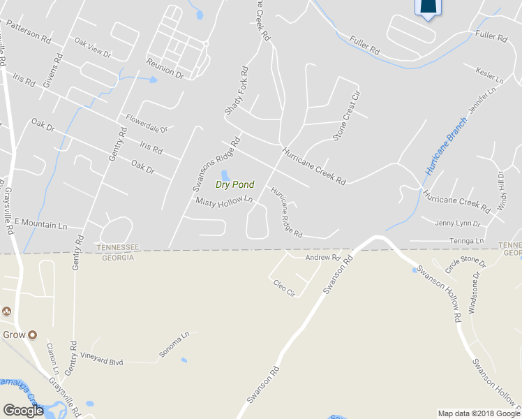 map of restaurants, bars, coffee shops, grocery stores, and more near 602 Pine Brow Trail in Chattanooga