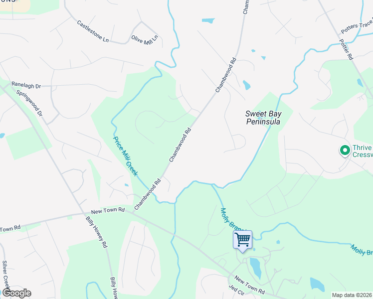 map of restaurants, bars, coffee shops, grocery stores, and more near 817 Chambwood Road in Monroe