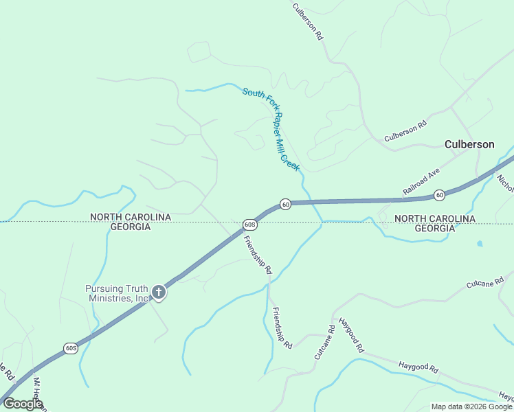 map of restaurants, bars, coffee shops, grocery stores, and more near 5040 North Carolina 60 in Murphy