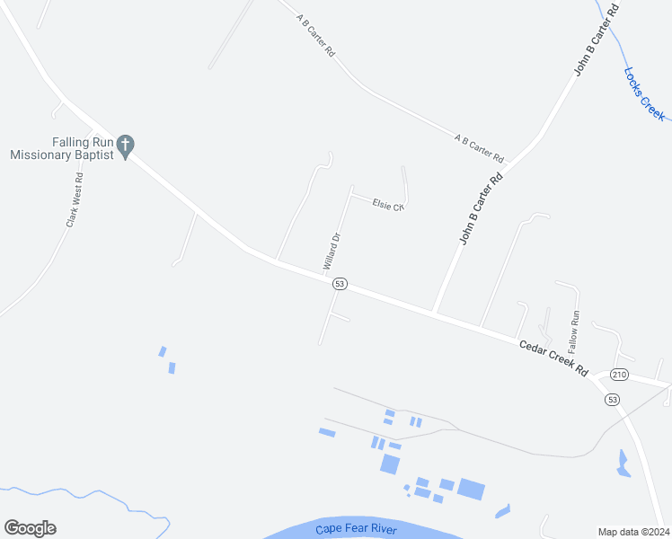 map of restaurants, bars, coffee shops, grocery stores, and more near 3209 Cedar Creek Road in Fayetteville