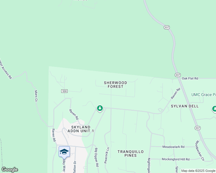 map of restaurants, bars, coffee shops, grocery stores, and more near 97 Wild Turkey Court in Tijeras