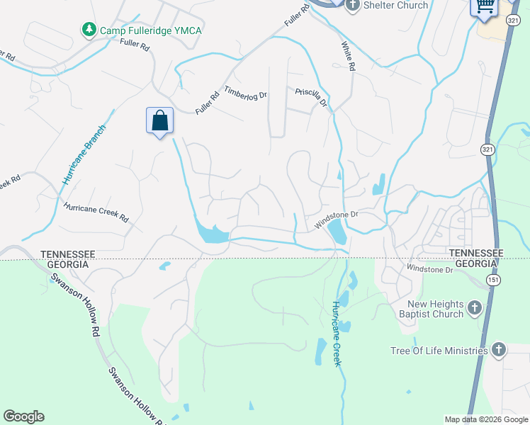 map of restaurants, bars, coffee shops, grocery stores, and more near 1406 Fore Winds Hill in Ooltewah