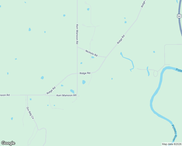 map of restaurants, bars, coffee shops, grocery stores, and more near 36673 Ridge Road in Poteau