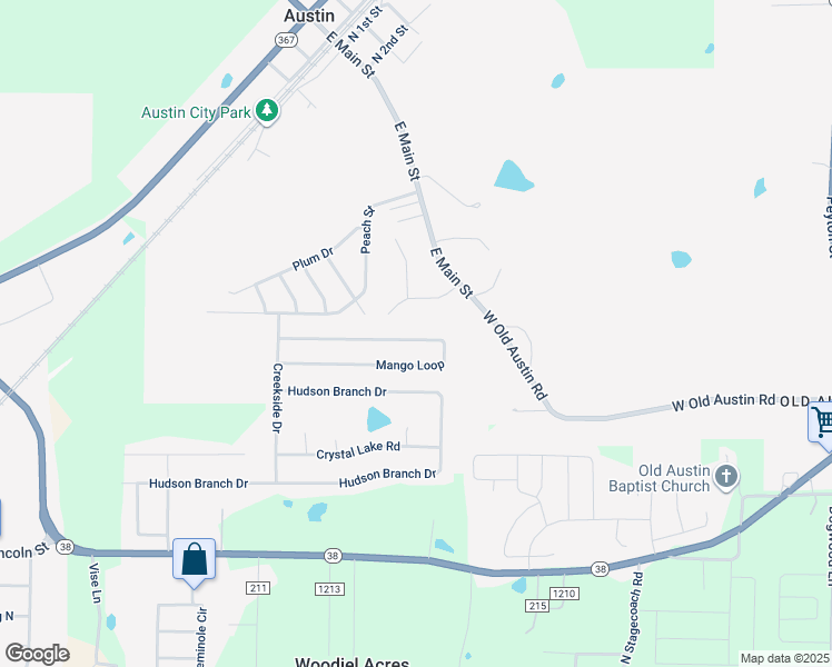 map of restaurants, bars, coffee shops, grocery stores, and more near 773 Mango Loop in Austin