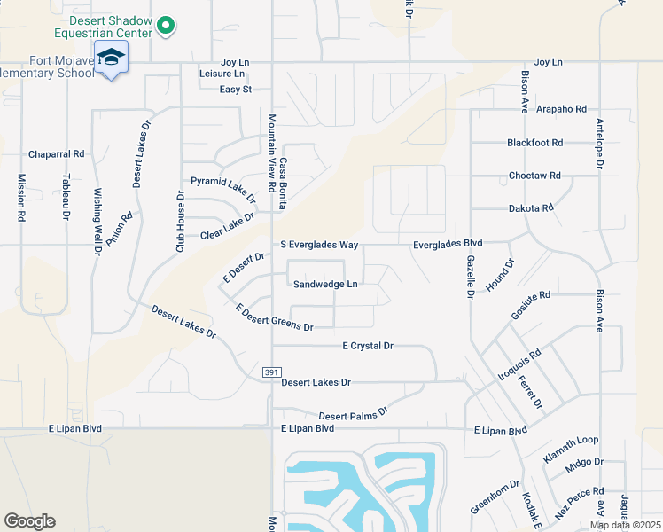map of restaurants, bars, coffee shops, grocery stores, and more near 2078 Sandtrap Lane in Fort Mohave