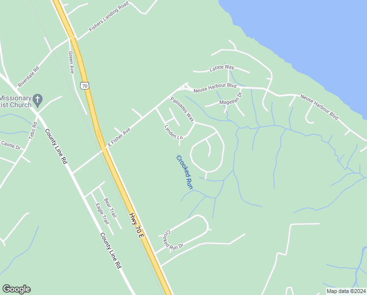 map of restaurants, bars, coffee shops, grocery stores, and more near 207 Quincy Court in New Bern