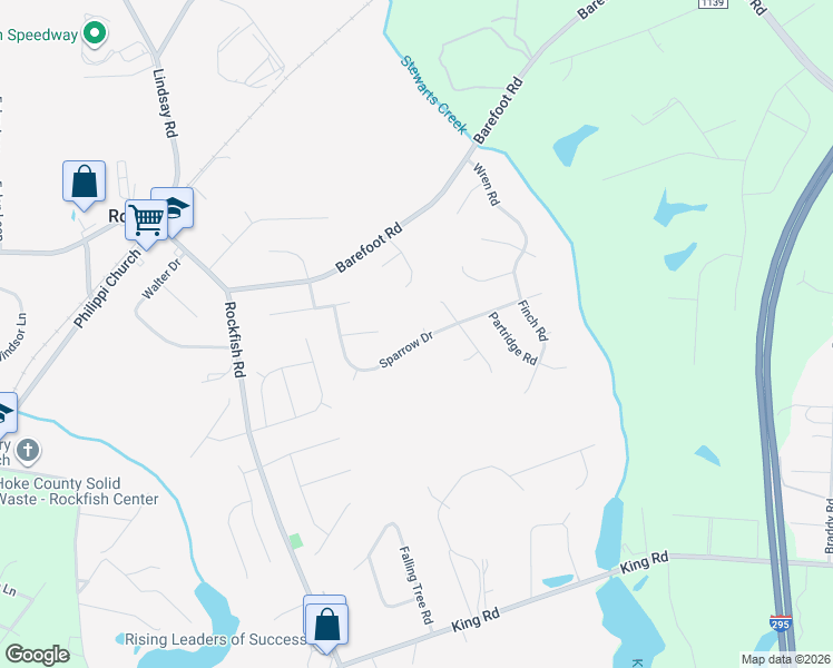 map of restaurants, bars, coffee shops, grocery stores, and more near 101 Condor Court in Fayetteville