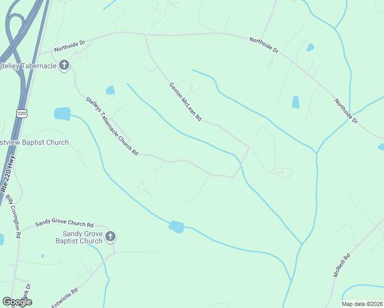 map of restaurants, bars, coffee shops, grocery stores, and more near 283 Stelleys Tabernacle Chu Road in Rockingham