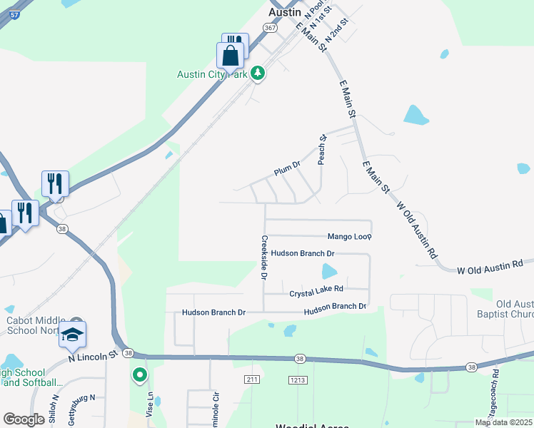 map of restaurants, bars, coffee shops, grocery stores, and more near 147 Peach Street in Austin