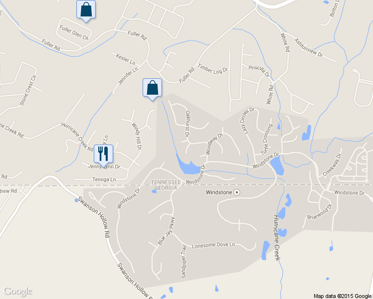map of restaurants, bars, coffee shops, grocery stores, and more near 9240 Loch Haven Cove in Ooltewah