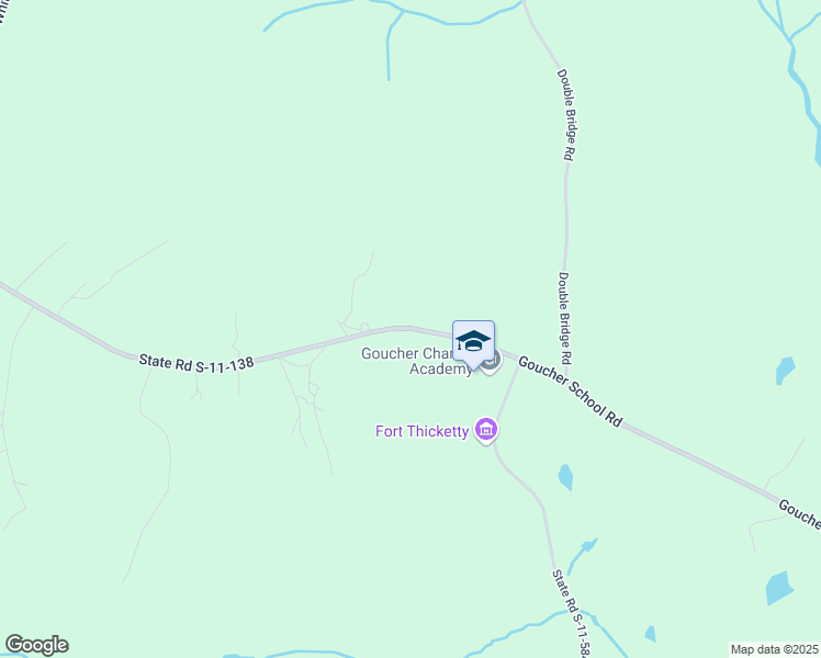 map of restaurants, bars, coffee shops, grocery stores, and more near 604 Goucher School Road in Gaffney