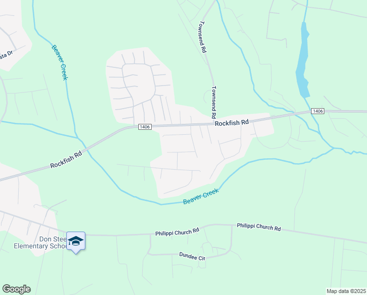 map of restaurants, bars, coffee shops, grocery stores, and more near 164 Rocky Mountain Drive in Raeford