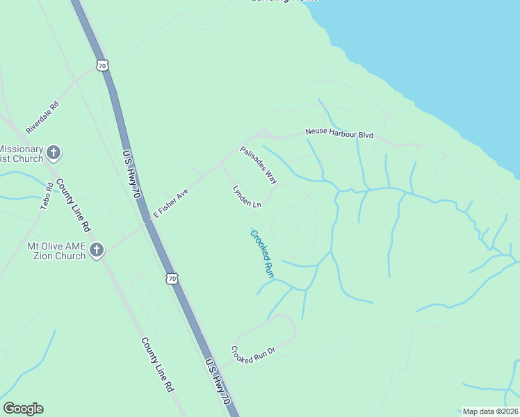 map of restaurants, bars, coffee shops, grocery stores, and more near 204 Quincy Court in New Bern