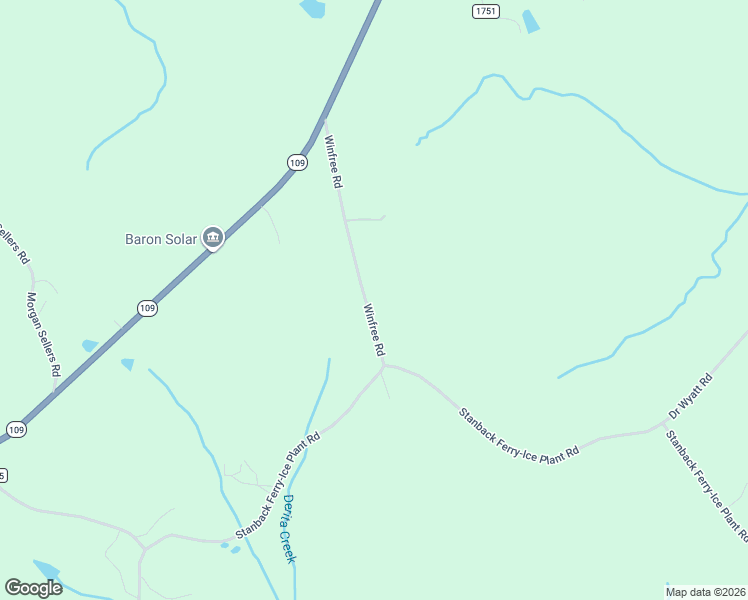 map of restaurants, bars, coffee shops, grocery stores, and more near 530 Winfree Road in Wadesboro