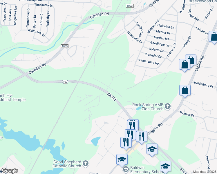 map of restaurants, bars, coffee shops, grocery stores, and more near in Cumberland