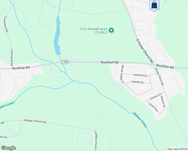 map of restaurants, bars, coffee shops, grocery stores, and more near 150 Glenn Brooke Lane in Raeford