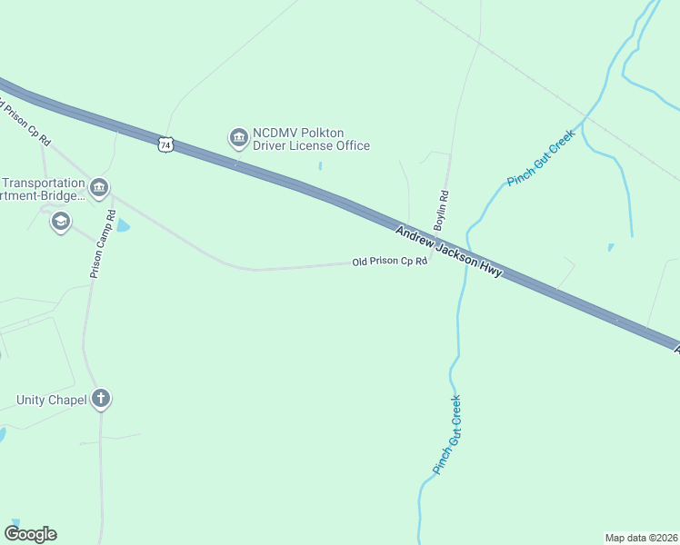 map of restaurants, bars, coffee shops, grocery stores, and more near 277 Prison Camp Road in Polkton