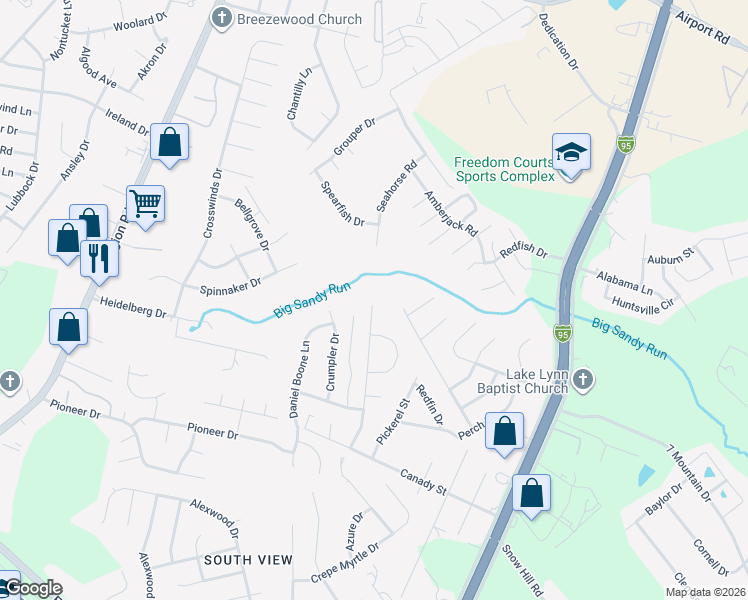 map of restaurants, bars, coffee shops, grocery stores, and more near 2401 Camp Lejeune Court in Hope Mills