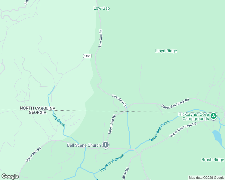 map of restaurants, bars, coffee shops, grocery stores, and more near 1985 Low Gap Road in Hayesville