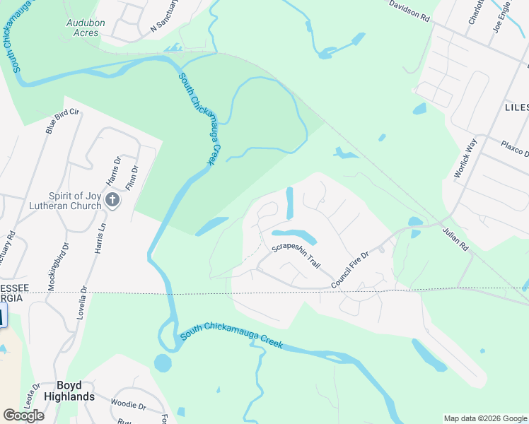 map of restaurants, bars, coffee shops, grocery stores, and more near 212 Blackwell Farm Road in Chattanooga