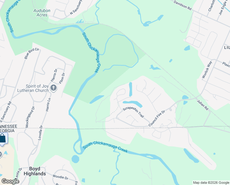 map of restaurants, bars, coffee shops, grocery stores, and more near 212 Blackwell Farm Road in Chattanooga