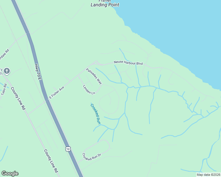 map of restaurants, bars, coffee shops, grocery stores, and more near 209 Palisades Way in New Bern