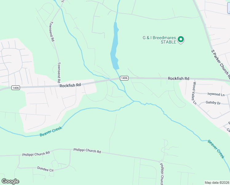 map of restaurants, bars, coffee shops, grocery stores, and more near 200 Blueberry Lane in Raeford