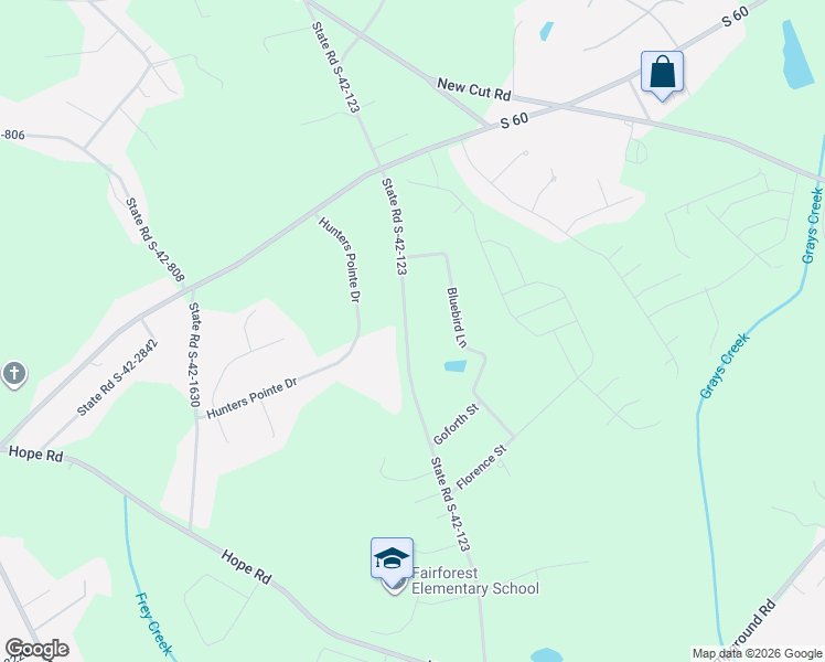 map of restaurants, bars, coffee shops, grocery stores, and more near 1236 State Road S-42-123 in Spartanburg
