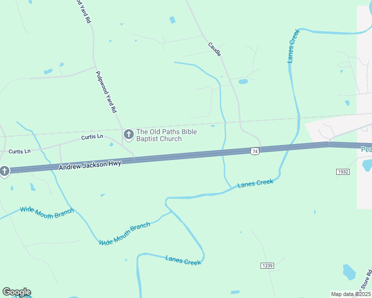 map of restaurants, bars, coffee shops, grocery stores, and more near 12952 U.S. 74 in Peachland