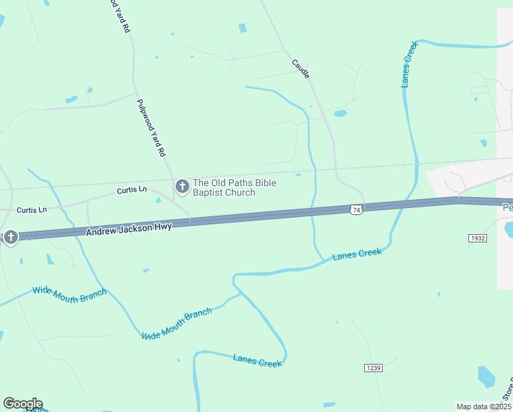 map of restaurants, bars, coffee shops, grocery stores, and more near 12952 U.S. 74 in Peachland