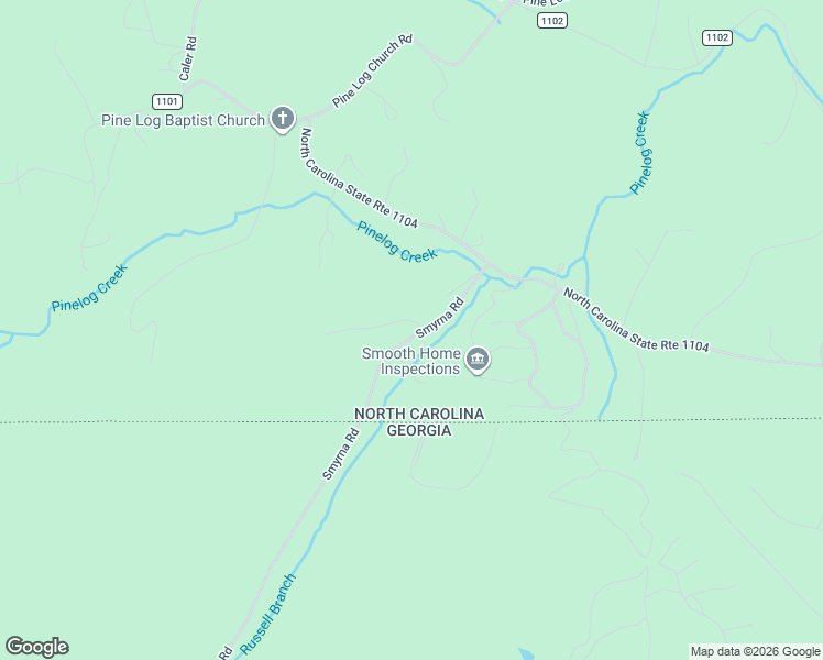 map of restaurants, bars, coffee shops, grocery stores, and more near Ivy Log Road in Clay County