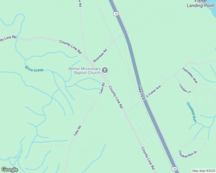 map of restaurants, bars, coffee shops, grocery stores, and more near 1194 Tebo Road in New Bern