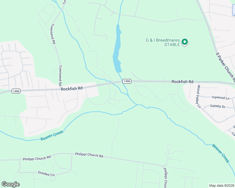 map of restaurants, bars, coffee shops, grocery stores, and more near 200 Blueberry Lane in Raeford