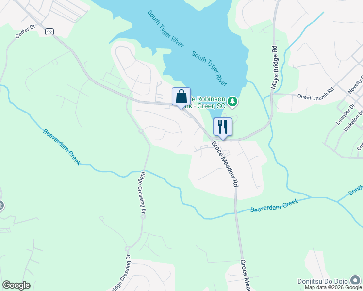 map of restaurants, bars, coffee shops, grocery stores, and more near 113 Berrigan Place in Taylors