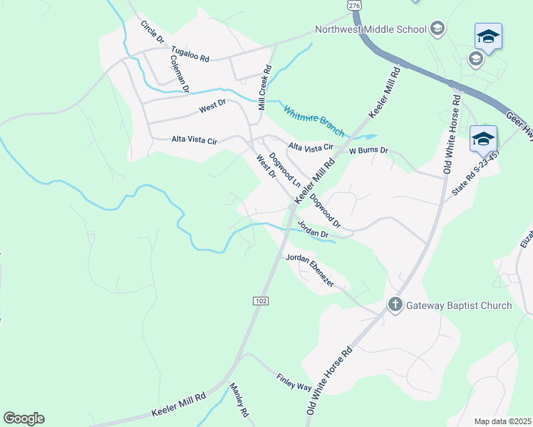 map of restaurants, bars, coffee shops, grocery stores, and more near 10 Rochester Road in Travelers Rest